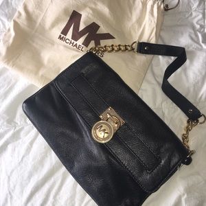 SALE NEW Michael Kors Black Lock Bag